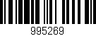 Código de barras (EAN, GTIN, SKU, ISBN): '995269'