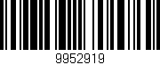 Código de barras (EAN, GTIN, SKU, ISBN): '9952919'