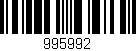 Código de barras (EAN, GTIN, SKU, ISBN): '995992'
