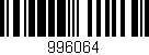 Código de barras (EAN, GTIN, SKU, ISBN): '996064'