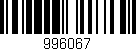 Código de barras (EAN, GTIN, SKU, ISBN): '996067'
