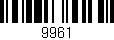 Código de barras (EAN, GTIN, SKU, ISBN): '9961'