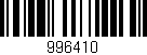 Código de barras (EAN, GTIN, SKU, ISBN): '996410'