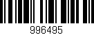 Código de barras (EAN, GTIN, SKU, ISBN): '996495'