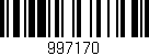 Código de barras (EAN, GTIN, SKU, ISBN): '997170'