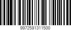 Código de barras (EAN, GTIN, SKU, ISBN): '9972591311500'