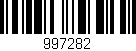 Código de barras (EAN, GTIN, SKU, ISBN): '997282'