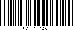 Código de barras (EAN, GTIN, SKU, ISBN): '9972971314503'
