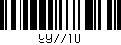 Código de barras (EAN, GTIN, SKU, ISBN): '997710'