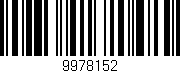 Código de barras (EAN, GTIN, SKU, ISBN): '9978152'