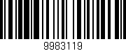 Código de barras (EAN, GTIN, SKU, ISBN): '9983119'