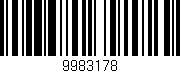 Código de barras (EAN, GTIN, SKU, ISBN): '9983178'