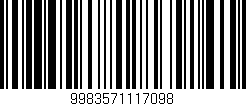 Código de barras (EAN, GTIN, SKU, ISBN): '9983571117098'