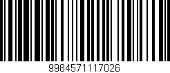 Código de barras (EAN, GTIN, SKU, ISBN): '9984571117026'