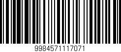 Código de barras (EAN, GTIN, SKU, ISBN): '9984571117071'