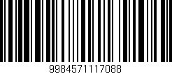 Código de barras (EAN, GTIN, SKU, ISBN): '9984571117088'