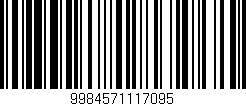 Código de barras (EAN, GTIN, SKU, ISBN): '9984571117095'