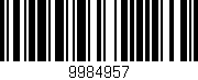 Código de barras (EAN, GTIN, SKU, ISBN): '9984957'