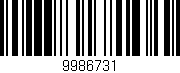 Código de barras (EAN, GTIN, SKU, ISBN): '9986731'