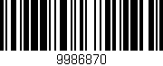Código de barras (EAN, GTIN, SKU, ISBN): '9986870'