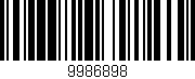 Código de barras (EAN, GTIN, SKU, ISBN): '9986898'