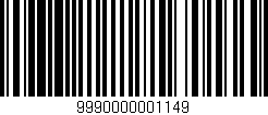 Código de barras (EAN, GTIN, SKU, ISBN): '9990000001149'