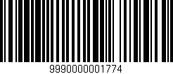 Código de barras (EAN, GTIN, SKU, ISBN): '9990000001774'