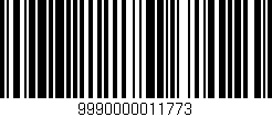 Código de barras (EAN, GTIN, SKU, ISBN): '9990000011773'