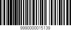 Código de barras (EAN, GTIN, SKU, ISBN): '9990000015139'