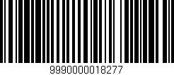 Código de barras (EAN, GTIN, SKU, ISBN): '9990000018277'