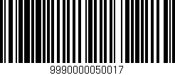 Código de barras (EAN, GTIN, SKU, ISBN): '9990000050017'