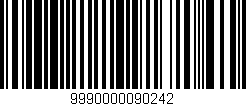 Código de barras (EAN, GTIN, SKU, ISBN): '9990000090242'