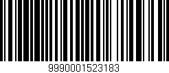 Código de barras (EAN, GTIN, SKU, ISBN): '9990001523183'