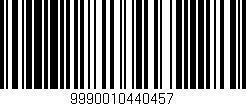 Código de barras (EAN, GTIN, SKU, ISBN): '9990010440457'