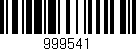 Código de barras (EAN, GTIN, SKU, ISBN): '999541'