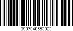 Código de barras (EAN, GTIN, SKU, ISBN): '9997840653323'