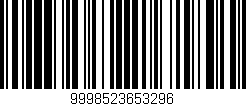 Código de barras (EAN, GTIN, SKU, ISBN): '9998523653296'