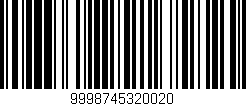 Código de barras (EAN, GTIN, SKU, ISBN): '9998745320020'
