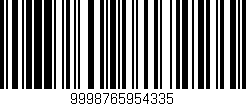 Código de barras (EAN, GTIN, SKU, ISBN): '9998765954335'