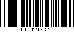 Código de barras (EAN, GTIN, SKU, ISBN): '9998921853311'