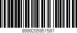 Código de barras (EAN, GTIN, SKU, ISBN): '9999205951587'