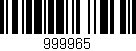 Código de barras (EAN, GTIN, SKU, ISBN): '999965'
