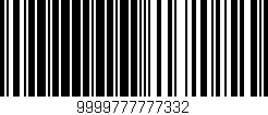 Código de barras (EAN, GTIN, SKU, ISBN): '9999777777332'