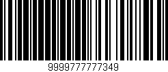 Código de barras (EAN, GTIN, SKU, ISBN): '9999777777349'