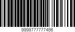 Código de barras (EAN, GTIN, SKU, ISBN): '9999777777486'