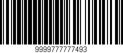 Código de barras (EAN, GTIN, SKU, ISBN): '9999777777493'