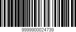 Código de barras (EAN, GTIN, SKU, ISBN): '9999900024739'