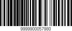 Código de barras (EAN, GTIN, SKU, ISBN): '9999900057980'