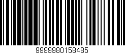 Código de barras (EAN, GTIN, SKU, ISBN): '9999980158485'