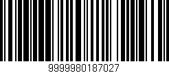 Código de barras (EAN, GTIN, SKU, ISBN): '9999980187027'